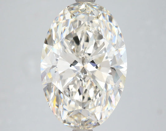 Lab-Grown Oval Diamond - 5.31 Carats, Fancy Vivid Blue Color, VS1 Clarity - Certified by IGI - Report Number: LG646489829