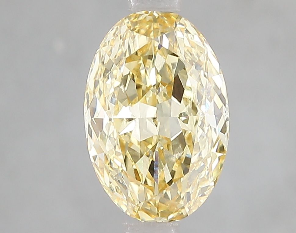 Lab-Grown Oval Diamond - 2.08 Carats, Fancy Yellow Color, VVS1 Clarity - Certified by IGI - Report Number: LG660454324