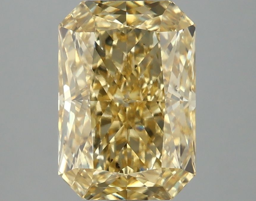 Lab-Grown Radiant Diamond - 2.98 Carats, Fancy Vivid Yellow Color, VS1 Clarity - Certified by IGI - Report Number: LG664408063