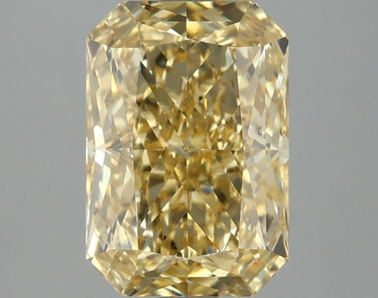 Lab-Grown Radiant Diamond - 2.98 Carats, Fancy Vivid Yellow Color, VS1 Clarity - Certified by IGI - Report Number: LG664408063