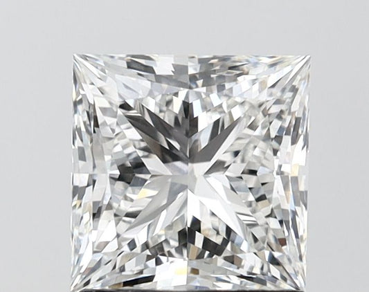 Lab-Grown Princess Diamond - 2.03 Carats, F Color, VVS2 Clarity - Certified by IGI - Report Number: LG689504974