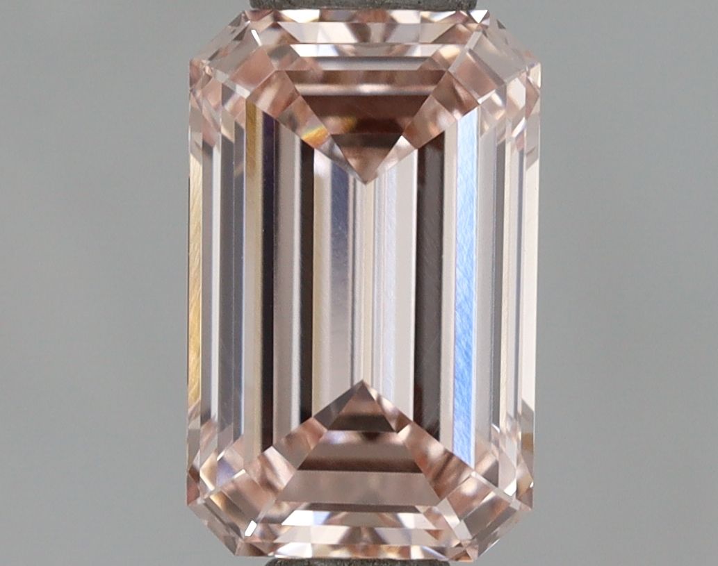 Lab-Grown Emerald Diamond - 1.0 Carats, Fancy Intense Pink Color, VVS2 Clarity - Certified by IGI - Report Number: LG632444614