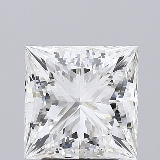 Lab-Grown Princess Diamond - 3.01 Carats, F Color, VVS2 Clarity - Certified by IGI - Report Number: LG628492396