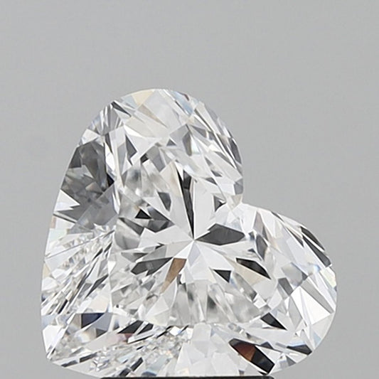 Lab-Grown Heart Diamond - 3.52 Carats, D Color, VVS2 Clarity - Certified by IGI - Report Number: LG689590279