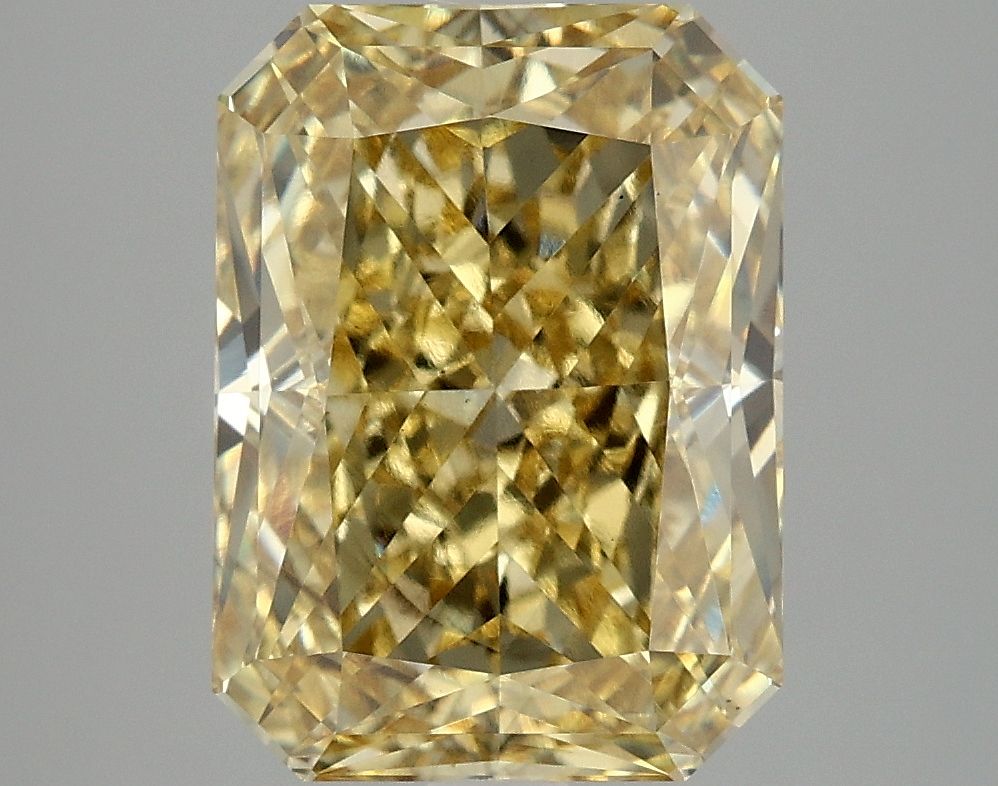 Lab-Grown Radiant Diamond - 5.09 Carats, Fancy Intense Yellow Color, VS2 Clarity - Certified by IGI - Report Number: LG663414689