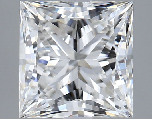Lab-Grown Princess Diamond - 3.05 Carats, F Color, VVS2 Clarity - Certified by IGI - Report Number: LG613381868