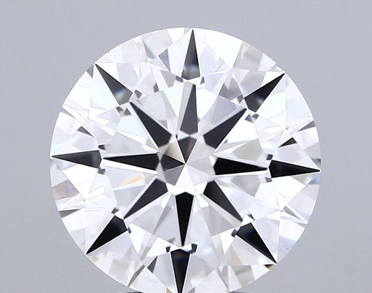 Lab-Grown Round Diamond - 4.51 Carats, F Color, VVS2 Clarity - Certified by IGI - Report Number: LG684508185