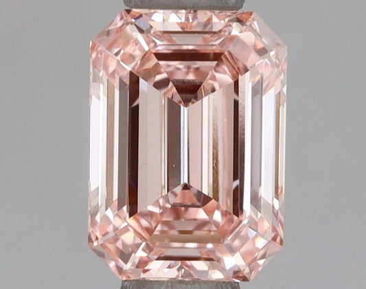 Lab-Grown Emerald Diamond - 1.0 Carats, Fancy Intense Pink Color, VS1 Clarity - Certified by IGI - Report Number: LG658492408