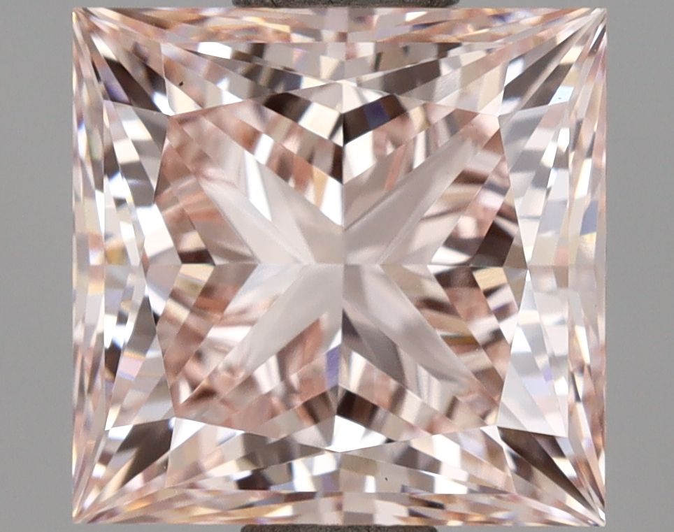 Lab-Grown Princess Diamond - 2.53 Carats, Fancy Intense Pink Color, VS1 Clarity - Certified by IGI - Report Number: LG675583720