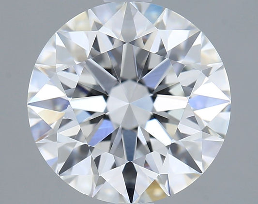Lab-Grown Round Diamond - 2.54 Carats, F Color, VVS2 Clarity - Certified by IGI - Report Number: LG681597074