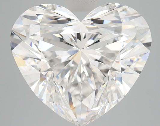 Lab-Grown Heart Diamond - 7.16 Carats, F Color, VS1 Clarity - Certified by IGI - Report Number: LG593376102