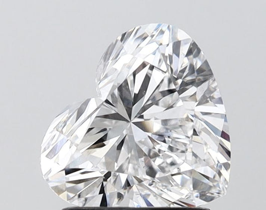 Lab-Grown Heart Diamond - 1.56 Carats, E Color, VS2 Clarity - Certified by IGI - Report Number: LG687525242
