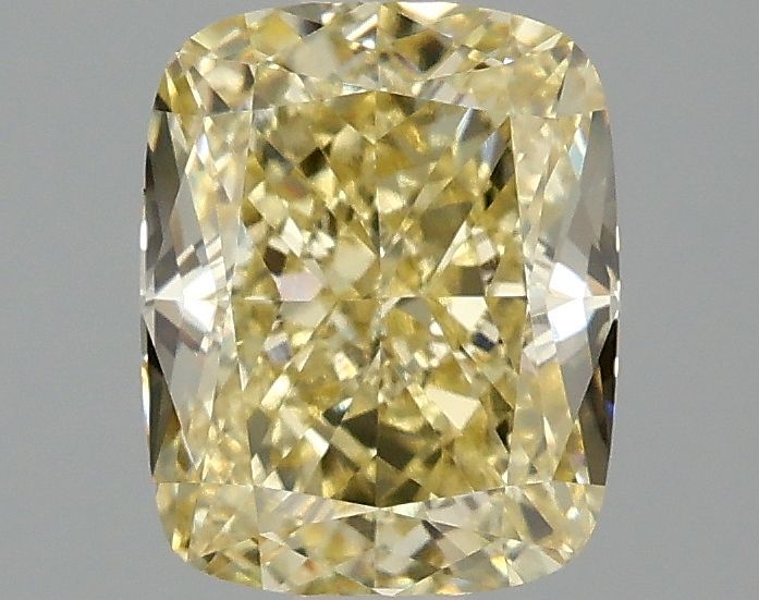 Lab-Grown Cushion Diamond - 2.07 Carats, Fancy Intense Yellow Color, VS1 Clarity - Certified by IGI - Report Number: LG686509275