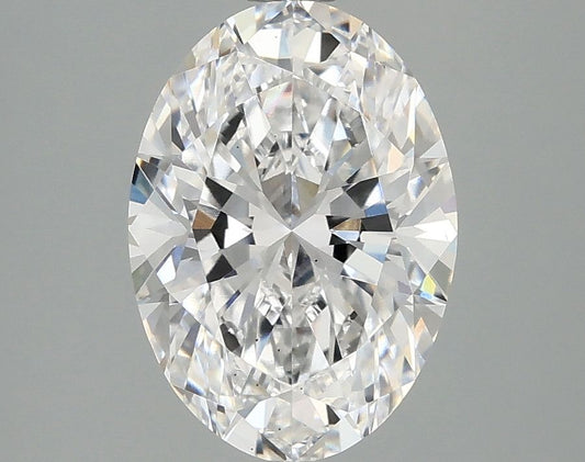 Lab-Grown Oval Diamond - 2.52 Carats, D Color, VS2 Clarity - Certified by IGI - Report Number: LG691523764