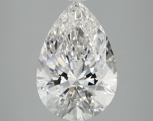 Lab-Grown Pear Diamond - 4.03 Carats, F Color, VS2 Clarity - Certified by IGI - Report Number: LG690527986