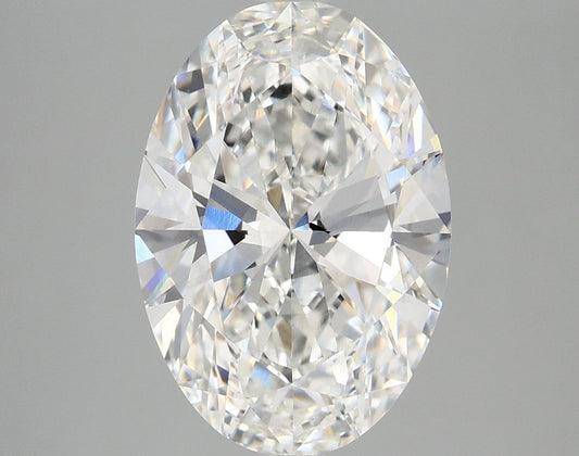 Lab-Grown Oval Diamond - 4.08 Carats, F Color, VVS2 Clarity - Certified by IGI - Report Number: LG689591218