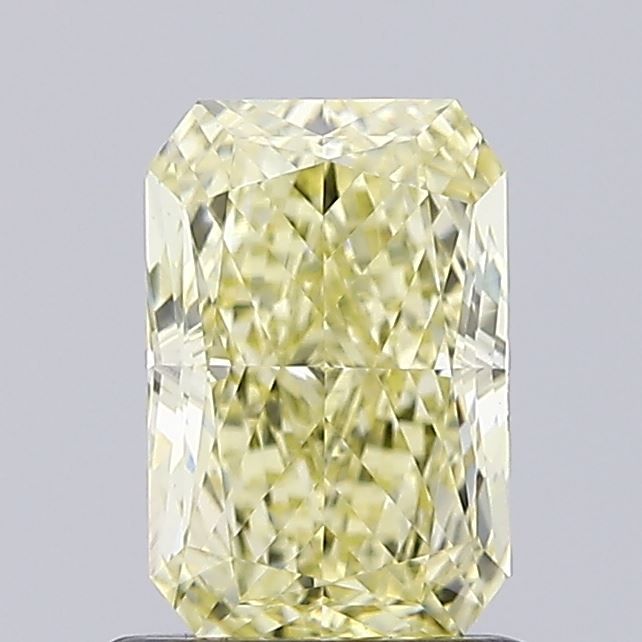 Lab-Grown Radiant Diamond - 1.01 Carats, Fancy Yellow Color, VVS2 Clarity - Certified by IGI - Report Number: LG659437815