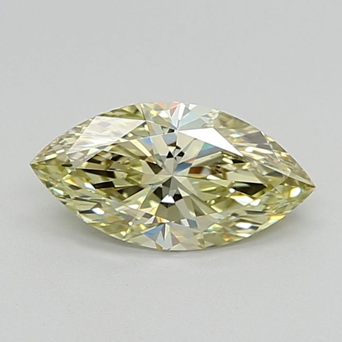 Lab-Grown Marquise Diamond - 0.99 Carats, Fancy Yellow Color, VS1 Clarity - Certified by IGI - Report Number: LG680543188