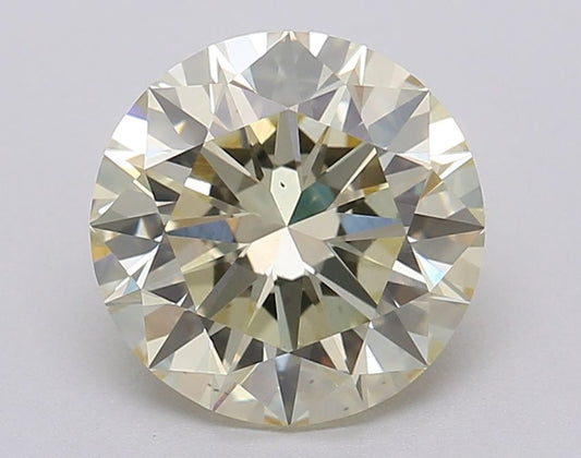 Lab-Grown Round Diamond - 2.02 Carats, W-X Color, VS2 Clarity - Certified by IGI - Report Number: LG613355738