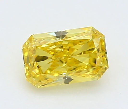 Lab-Grown Round Diamond - 0.45 Carats, Fancy Vivid Blue Color, VS1 Clarity - Certified by IGI - Report Number: LG654432268