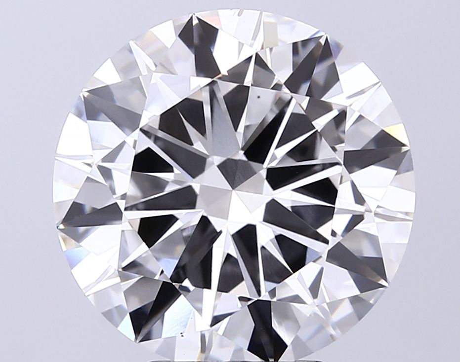 Lab-Grown Round Diamond - 8.02 Carats, E Color, VS1 Clarity - Certified by IGI - Report Number: LG695522374