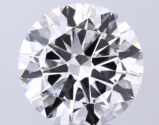 Lab-Grown Round Diamond - 8.02 Carats, E Color, VS1 Clarity - Certified by IGI - Report Number: LG695522374