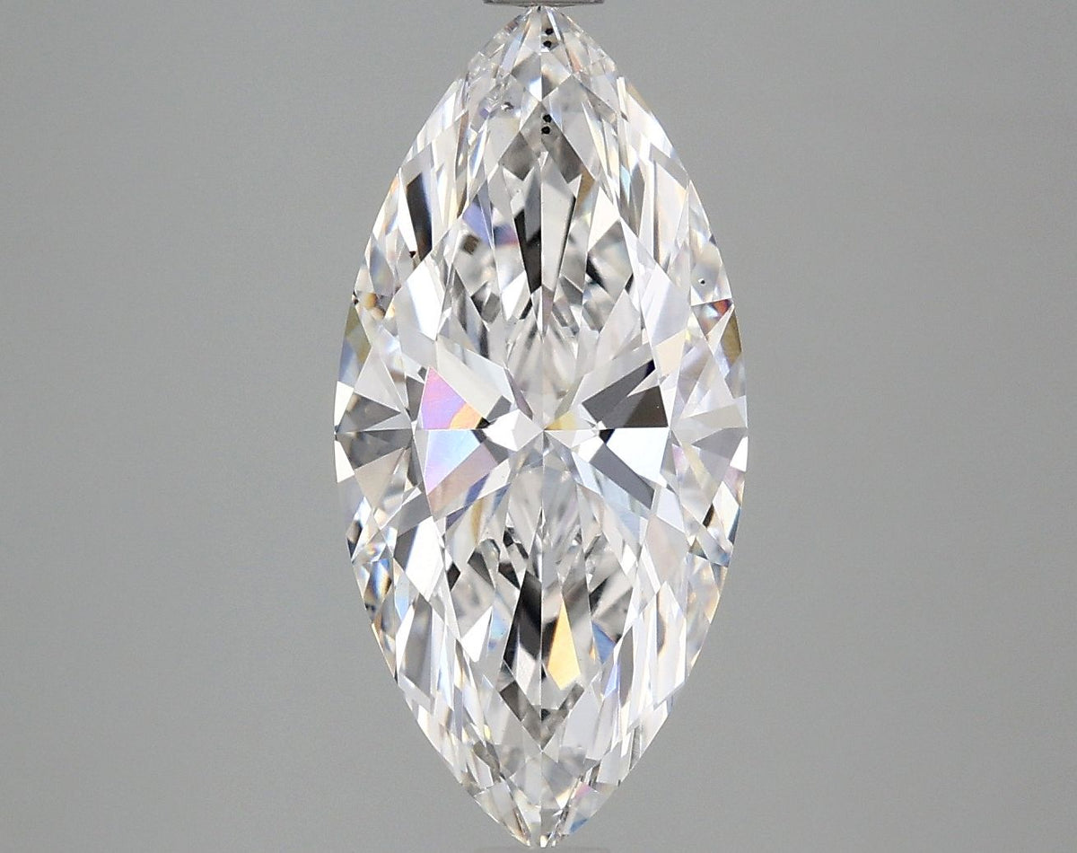 Lab-Grown Marquise Diamond - 2.98 Carats, F Color, VS2 Clarity - Certified by IGI - Report Number: LG669480939