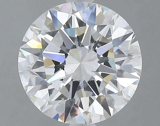 Lab-Grown Round Diamond - 3.03 Carats, E Color, VVS2 Clarity - Certified by IGI - Report Number: LG710574207