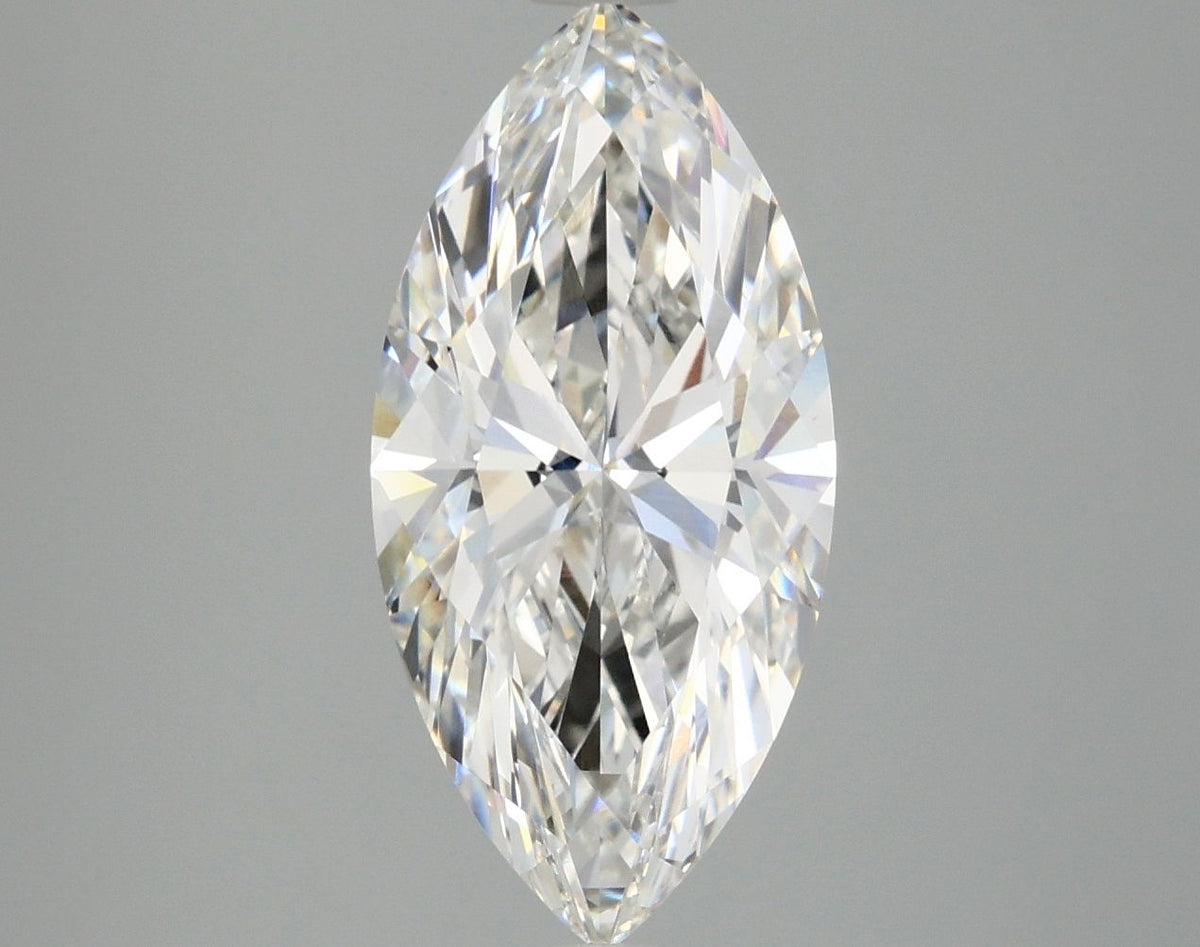 Lab-Grown Marquise Diamond - 2.96 Carats, F Color, VVS2 Clarity - Certified by IGI - Report Number: LG667421125
