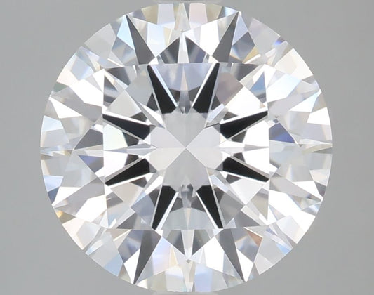 Lab-Grown Round Diamond - 3.05 Carats, E Color, VVS2 Clarity - Certified by IGI - Report Number: LG702555402