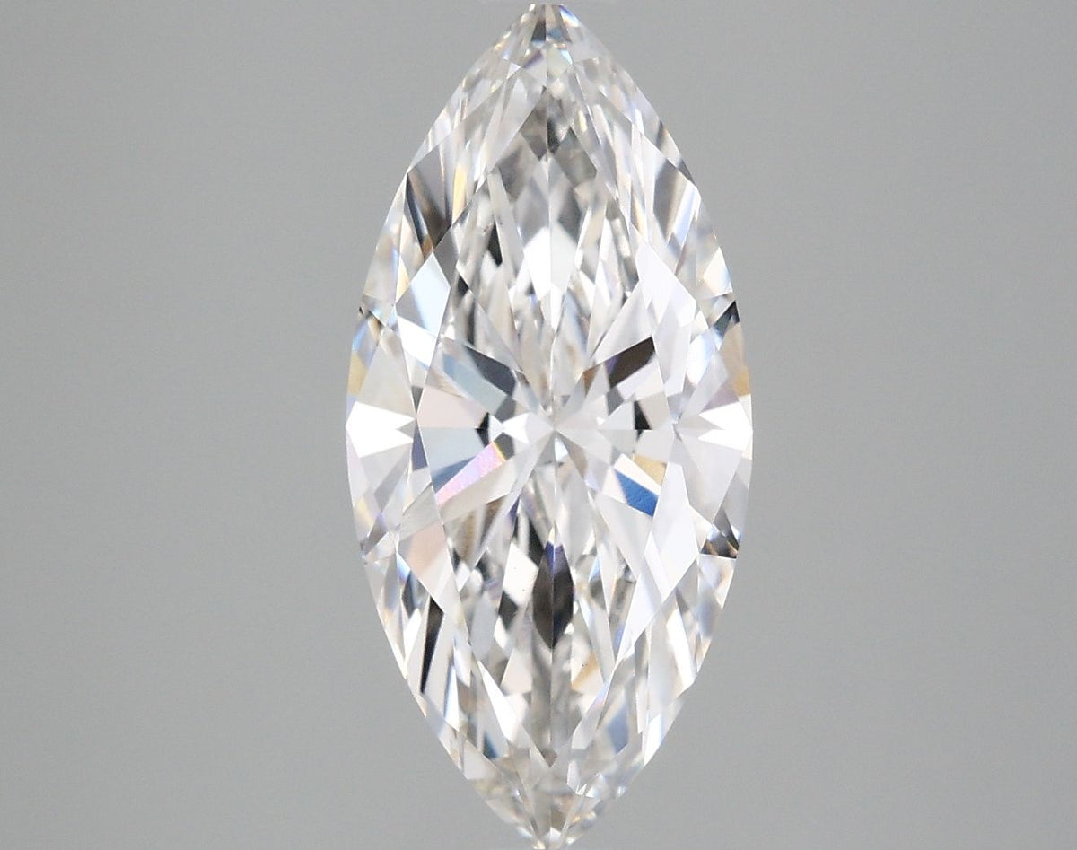 Lab-Grown Marquise Diamond - 2.97 Carats, F Color, VS1 Clarity - Certified by IGI - Report Number: LG663415493