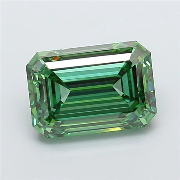 5.00ct Emerald Lab Grown Diamond (Colour Fancy Vivid Green, Clarity VS1, IGI Certified)