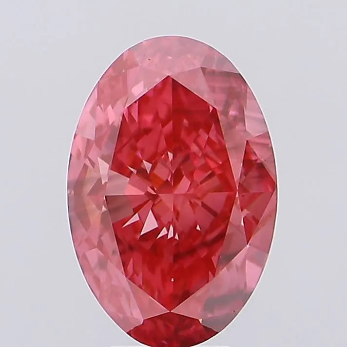 5.02ct Oval Lab Grown Diamond (Colour Fancy Vivid Pink, Clarity VS1, IGI Certified)