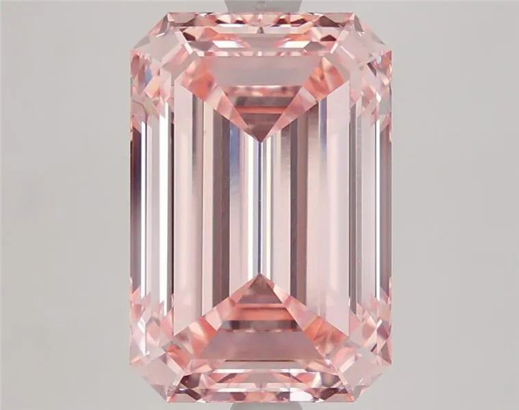 5.03ct Emerald Lab Grown Diamond (Colour Fancy Intense Pink, Clarity VS1, IGI Certified)
