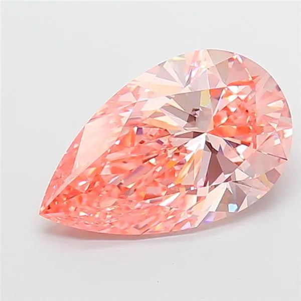 5.07ct Pear Lab Grown Diamond (Colour Fancy Vivid Pink, Clarity VVS2, IGI Certified)