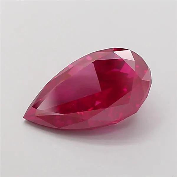 5.16ct Pear Lab Grown Diamond (Colour Fancy Vivid Red, Clarity VS1, IGI Certified)