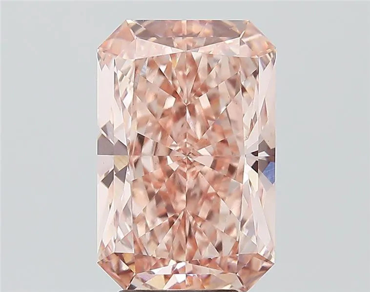 5.31ct Radiant Lab Grown Diamond (Colour Fancy Vivid Pink, Clarity VS1, Cut GD, IGI Certified)