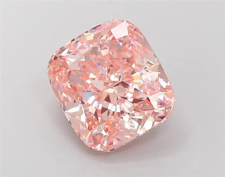 5.54ct Cushion modified Lab Grown Diamond (Colour Fancy Vivid Pink, Clarity VS2, IGI Certified)