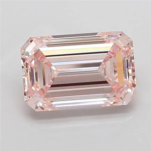 5.86ct Emerald Lab Grown Diamond (Colour Fancy Pink, Clarity VVS2, IGI Certified)