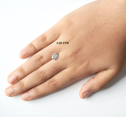 IGI Certified Round Lab Grown Diamond – D–E Color, VS1+ Clarity, Excellent Cut (1ct–4ct)