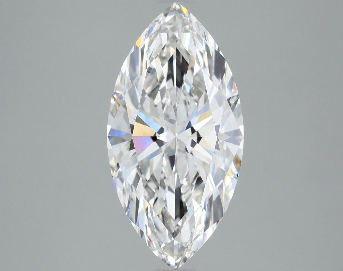 Lab-Grown Marquise Diamond - 3.01 Carats, F Color, VVS2 Clarity - Certified by IGI - Report Number: LG647472619