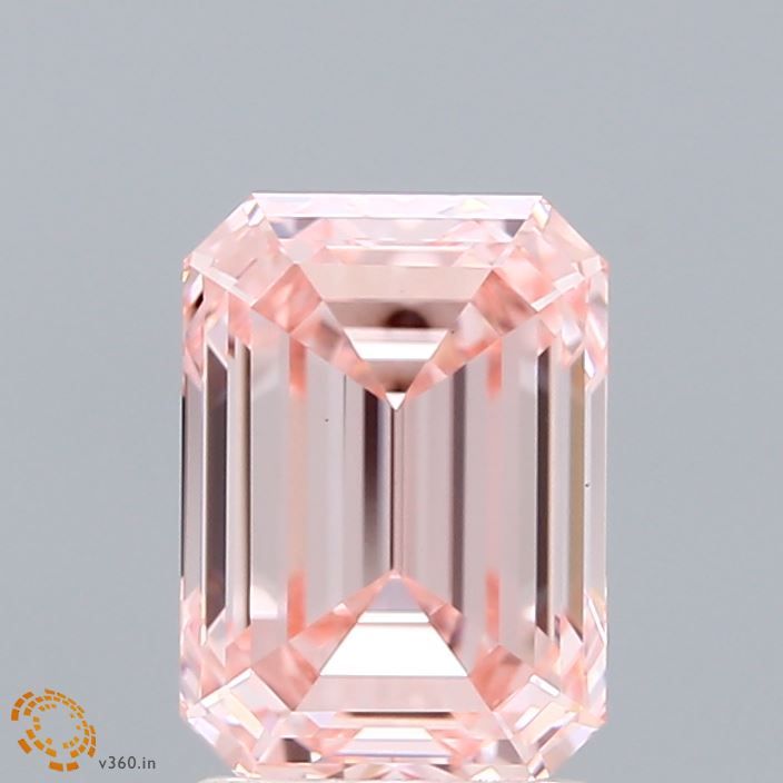 Lab-Grown Emerald Diamond - 2.02 Carats, Fancy Intense Pink Color, VVS2 Clarity - Certified by IGI - Report Number: LG660451809