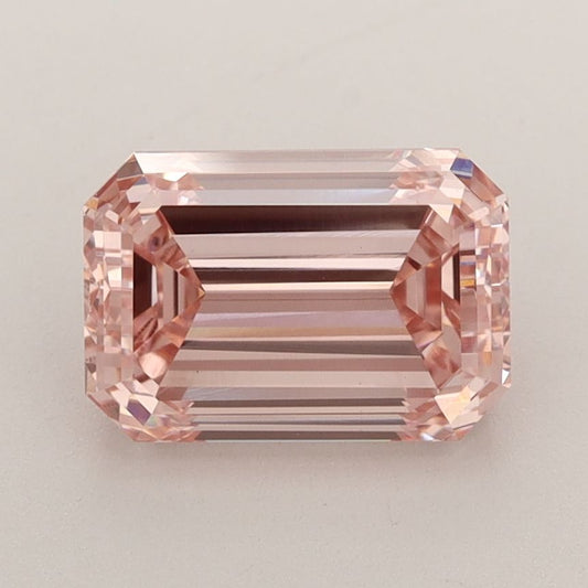 Lab-Grown Emerald Diamond - 2.58 Carats, Fancy Intense Pink Color, VVS2 Clarity - Certified by IGI - Report Number: LG603335472