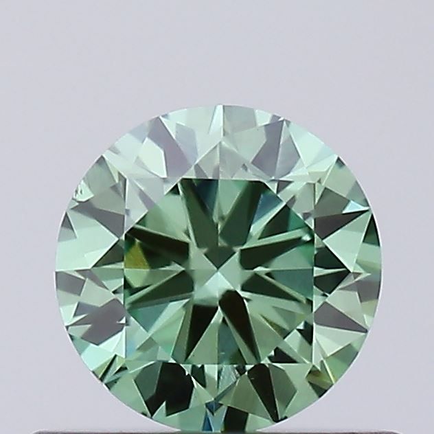 Round 0.42ct Fancy Vivid Green VS1 VG Cut • IGI • LG821623253