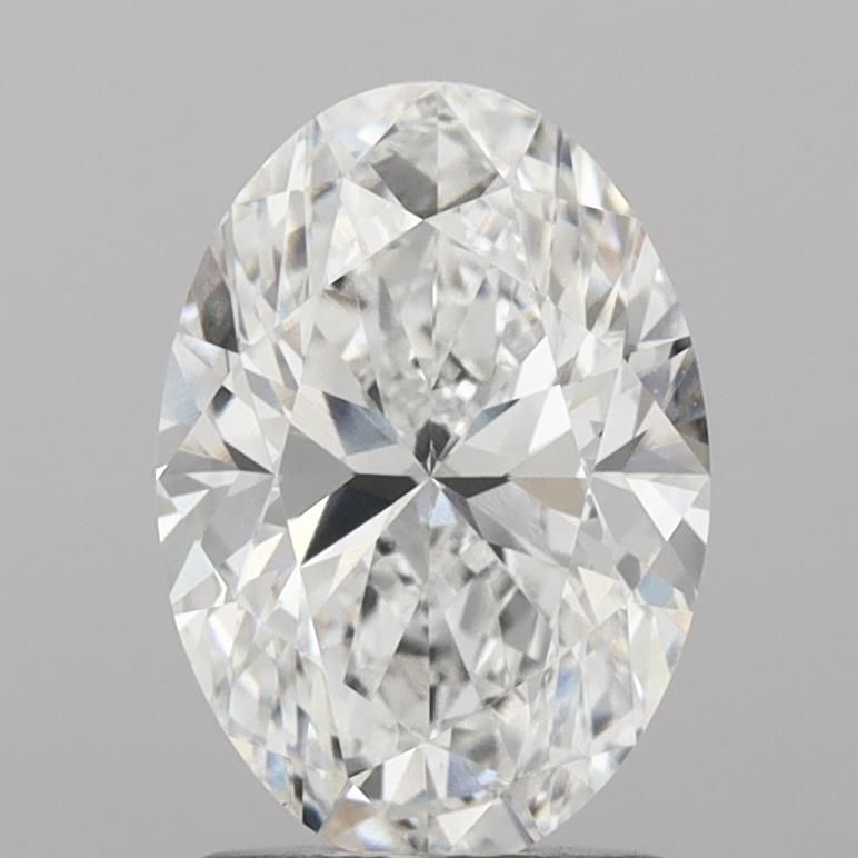 Lab-Grown Oval Diamond - 2.5 Carats, E Color, VVS2 Clarity - Certified by IGI - Report Number: LG712591339