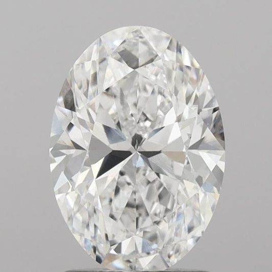 Lab-Grown Oval Diamond - 2.5 Carats, E Color, VVS2 Clarity - Certified by IGI - Report Number: LG712591339