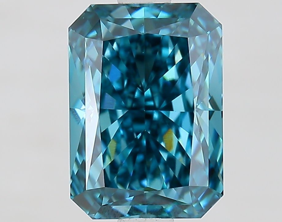 Lab-Grown Radiant Diamond - 2.03 Carats, Fancy Vivid Blue Color, VVS2 Clarity - Certified by IGI - Report Number: LG674515333