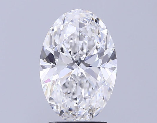Lab-Grown Oval Diamond - 3.02 Carats, E Color, VS2 Clarity - Certified by IGI - Report Number: LG685525073