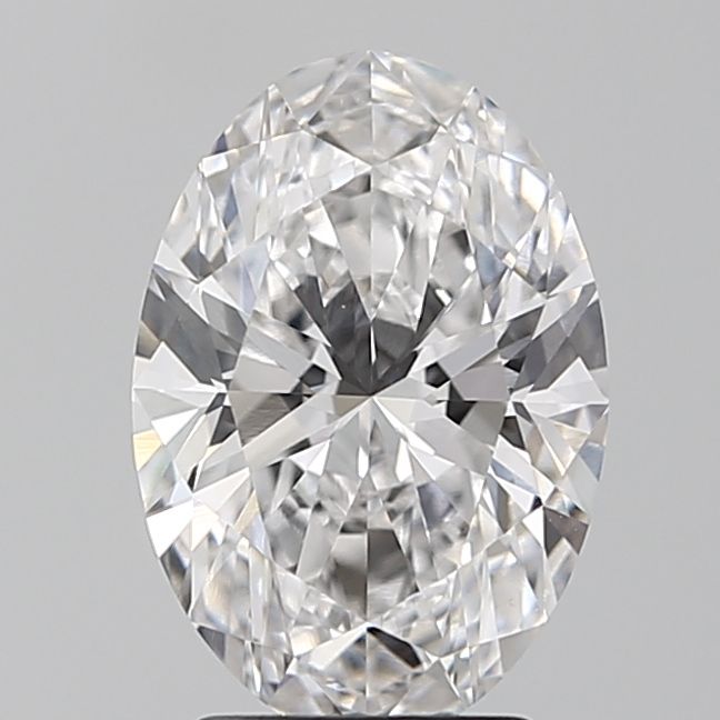 Lab-Grown Oval Diamond - 2.49 Carats, D Color, VVS2 Clarity - Certified by IGI - Report Number: LG661404564