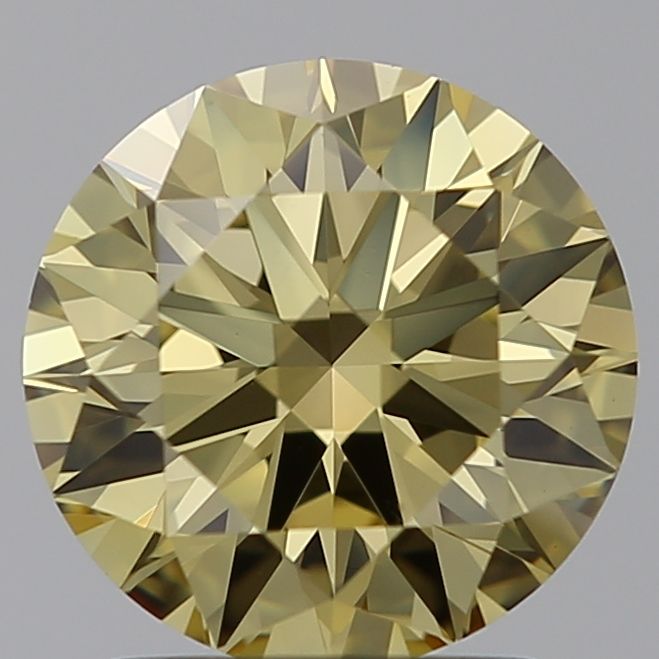 Lab-Grown Round Diamond - 1.78 Carats, Fancy Intense Yellow Color, VVS2 Clarity - Certified by IGI - Report Number: LG603342019
